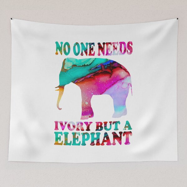 Item preview, No One Needs Ivory But A Elephant Essential Animal Shirt designed and sold by Love2MakeArt.
