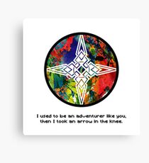 Took an Arrow in the Knee - Dawnstar Version Canvas Print