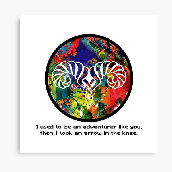 Took an Arrow in the Knee - Markarth Version Canvas Print