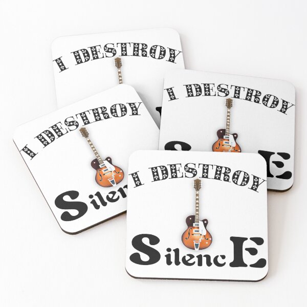 Item preview, I Destroy Silence Guitar T-Shirts designed and sold by Magic-Offers.