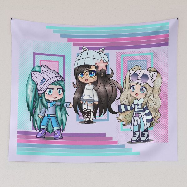Item preview, 3 VSCO Gacha chibi winter girls  designed and sold by Infdesigner.