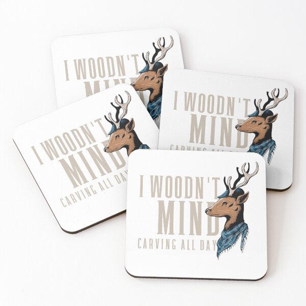 Item preview, Woodcarver woodn't mind carving all day designed and sold by Hooked-Atire.
