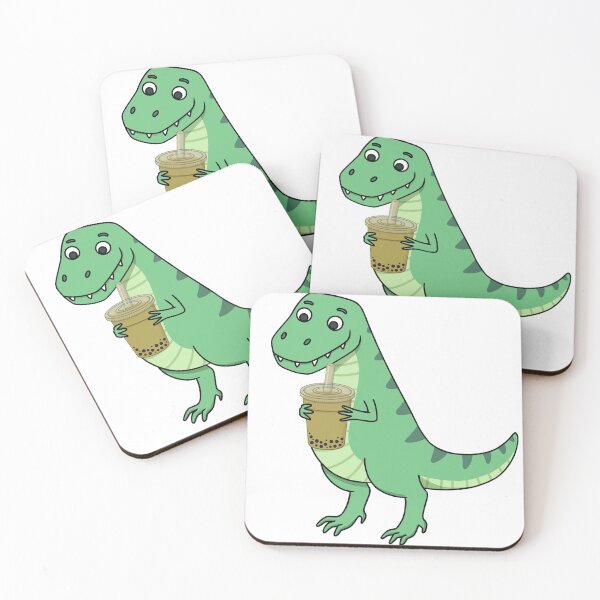 Item preview, Dino Boba - Dinosaur drinking boba designed and sold by Hapoel.