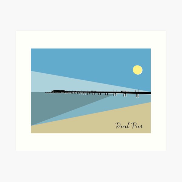 Item preview, Deal Pier Seafront Kent  designed and sold by OneThreeSix.