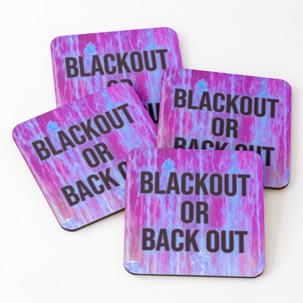 Item preview, blackout or back out - purple designed and sold by Julia Santos.
