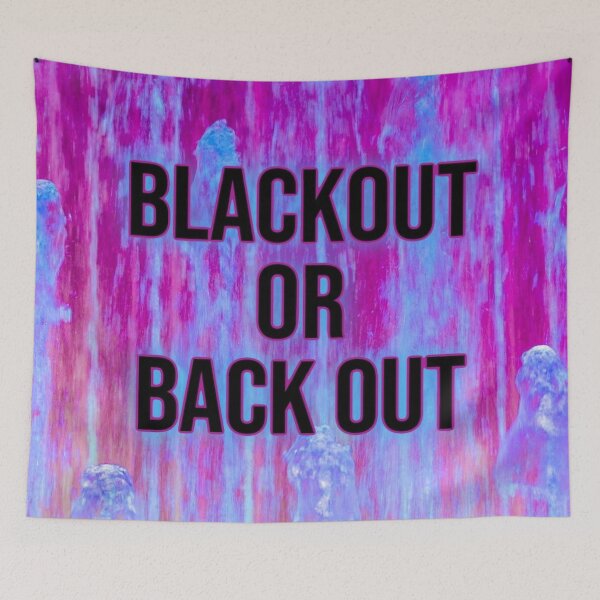 Item preview, blackout or back out - purple designed and sold by Julia Santos.