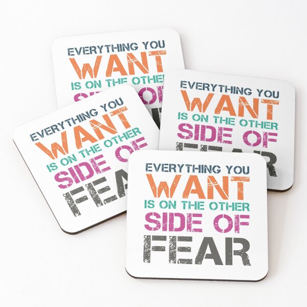 Item preview, Motivational Fear Quote Cool Badass Distressed Inspirational designed and sold by sillyquestions.