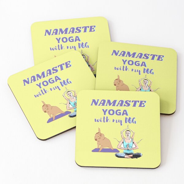 Item preview, Morning Yoga with my Dog designed and sold by lotusbud.
