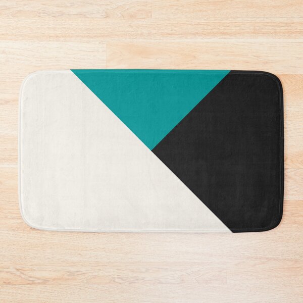 Item preview, Tricolor Geometry Turquoise Charcoal designed and sold by La Chic.