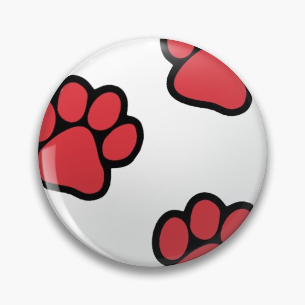 Item preview, Red & Black Paw Prints (Northeastern University & Boston University) designed and sold by kinzlera.