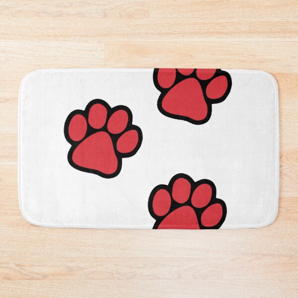 Item preview, Red & Black Paw Prints (Northeastern University & Boston University) designed and sold by kinzlera.