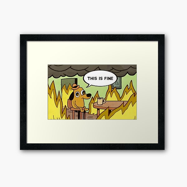 This is Fine Mask Framed Art Print