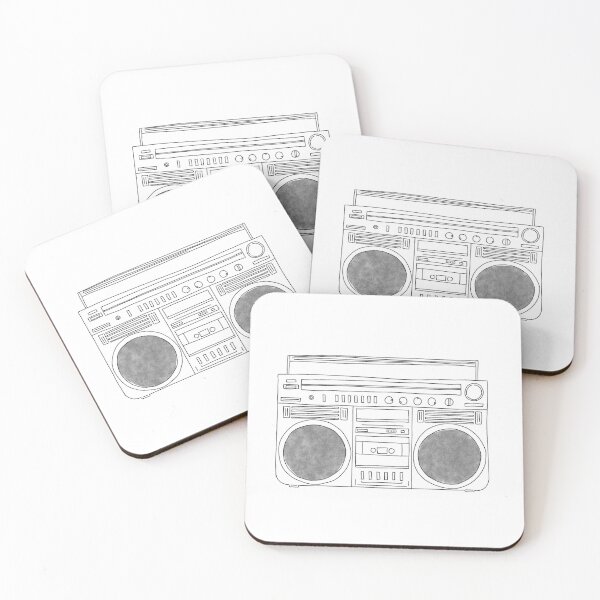 Item preview, Line Drawing Boom Box designed and sold by maggie-jm.