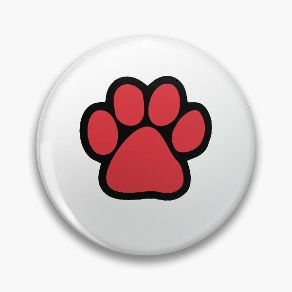 Item preview, Red and black paw print (Northeastern University & Boston University) designed and sold by kinzlera.