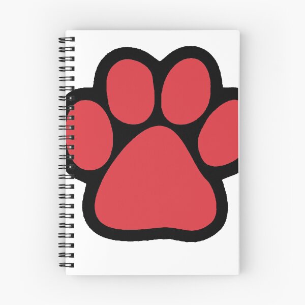 Item preview, Red and black paw print (Northeastern University & Boston University) designed and sold by kinzlera.