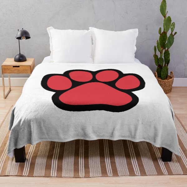 Item preview, Red and black paw print (Northeastern University & Boston University) designed and sold by kinzlera.