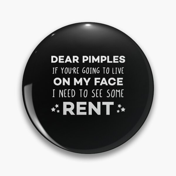 Item preview, Dear pimples - Funny Sarcastic Quotes About Acne for Teenagers designed and sold by Scratches Tees.