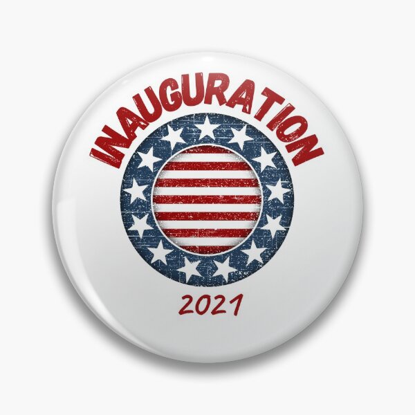 Item preview, Inauguration Day 2021 Round Patriotic Grunge designed and sold by LolasTees.