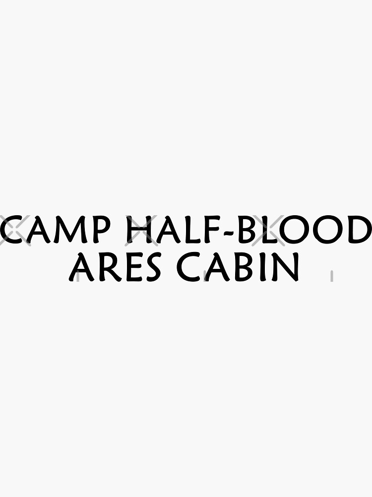 Percy Jackson - Camp Half-Blood - Cabin Five - Ares Sticker for