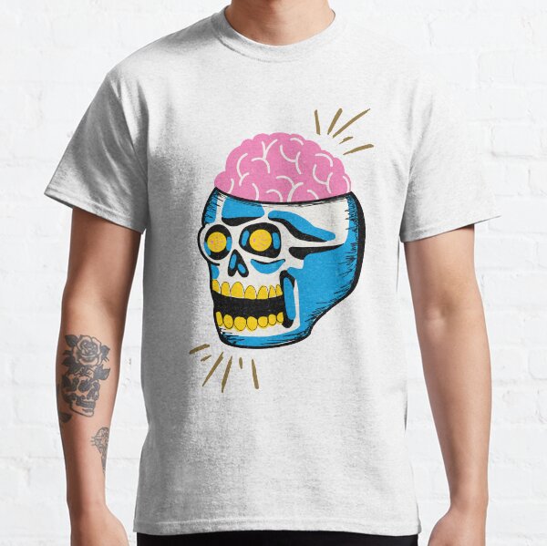 Vista previa del artículo con la obra «Skull brain», diseñado y vendido por SaraPatterns.