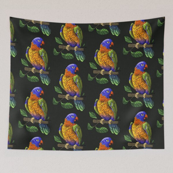 Item preview, Rainbow Lorikeet Parakeet Birb designed and sold by CecyLL.