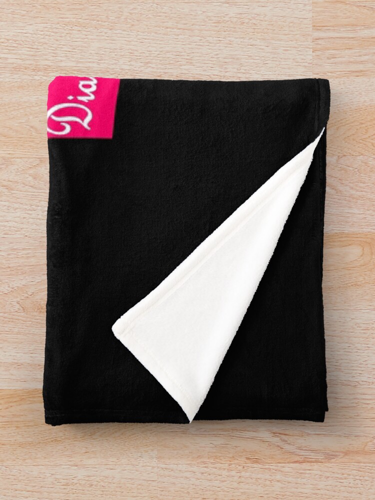 Alternate view of Quote- Diamonds are a girls best friend Throw Blanket