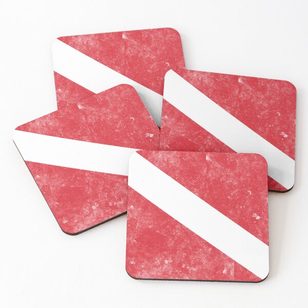 Item preview, Grunge Scuba Diving Flag designed and sold by murialbezanson.