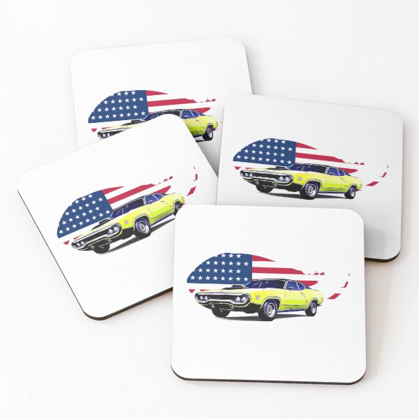Artikelvorschau, Plymouth GTX USA Drucken entworfen und verkauft von Auto-Prints.