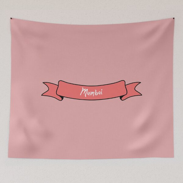 Item preview, Mumbai - Ribbon Label (pink) designed and sold by CityCollection.
