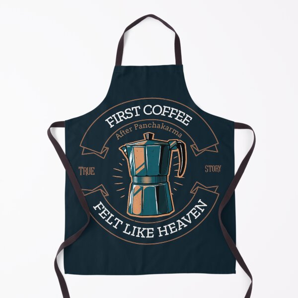 Item preview, First Coffee Feels Like Heaven designed and sold by Ayurveda Fun Store.