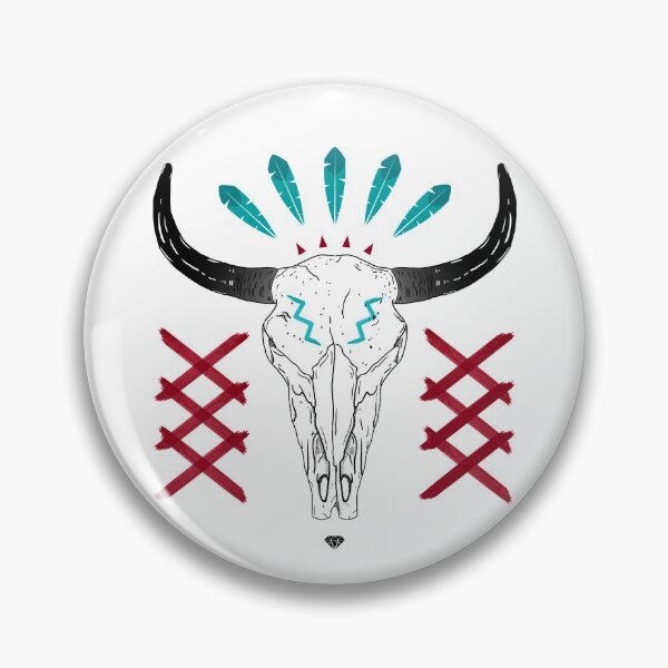 Item preview, Native Buffalo Skull designed and sold by OrNissimDesigns.