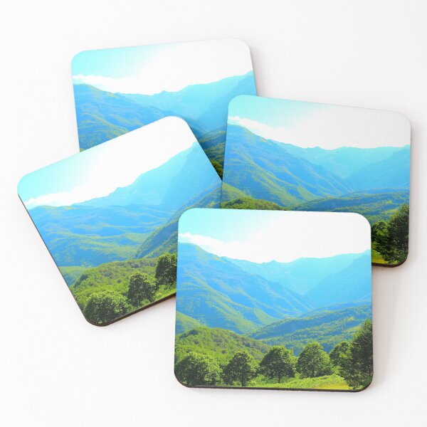 Item preview, Scenery in Montemonaco with Sibillini mountains in the background and hills in the foreground designed and sold by Kristina Drozd.
