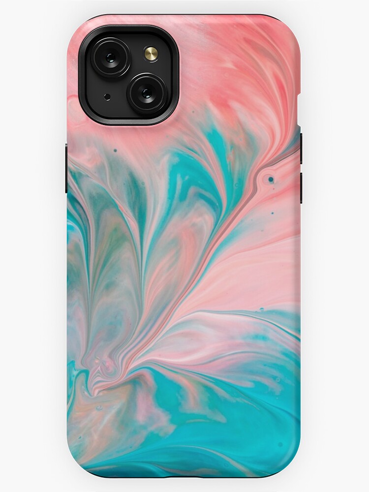 Abstract Painting in Blue and Pink Slimline Phone Case