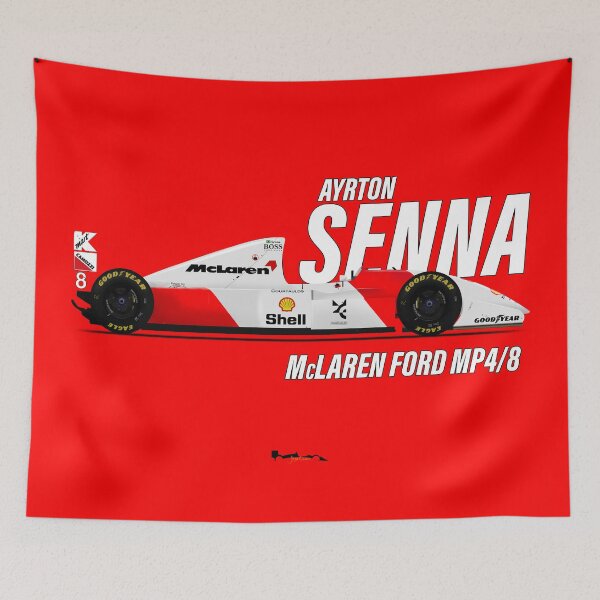 Item preview, McLaren MP4/8 - Donington Park Grand Prix (Red BG) designed and sold by JageOwen.