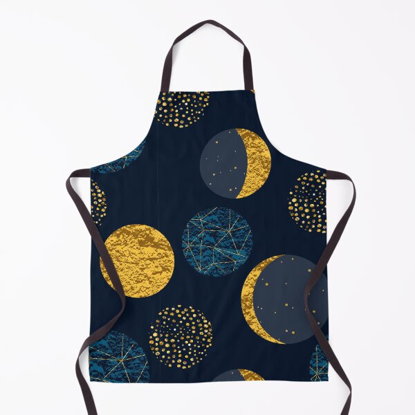 Item preview, Cosmic Art Constellations & Moon Phases Gold on Blue designed and sold by Foxicopter.