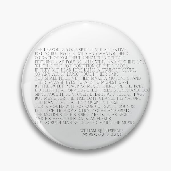 Item preview, Shakespeare on Music - Merchant of Venice Typography designed and sold by Christie Olstad.