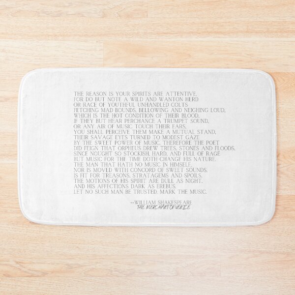 Item preview, Shakespeare on Music - Merchant of Venice Typography designed and sold by Christie Olstad.