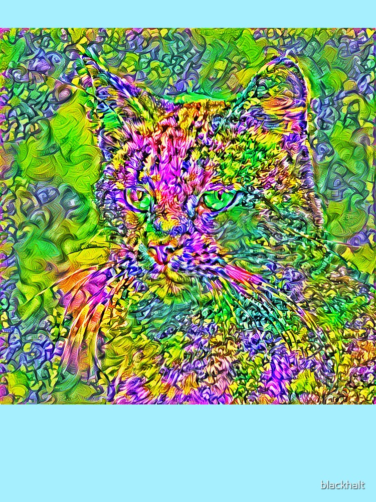 Artificial neural style Flower cat by blackhalt