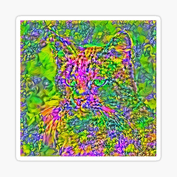 Item preview, Artificial neural style Flower cat designed and sold by blackhalt.