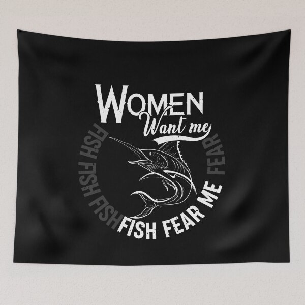 Item preview, Women Want Me Fish Fear Me Hat designed and sold by BestUncommonTee.
