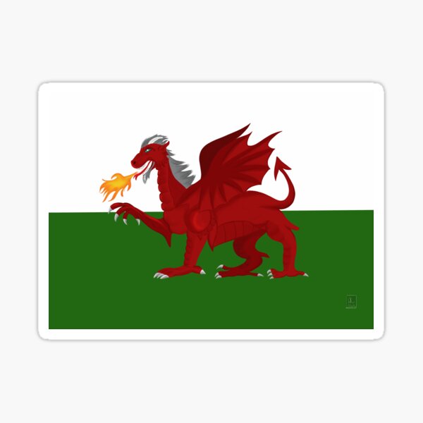 Solarfigur Drache Solar Figur Walisischer Drache Wales rot Magie Wackelfigur 