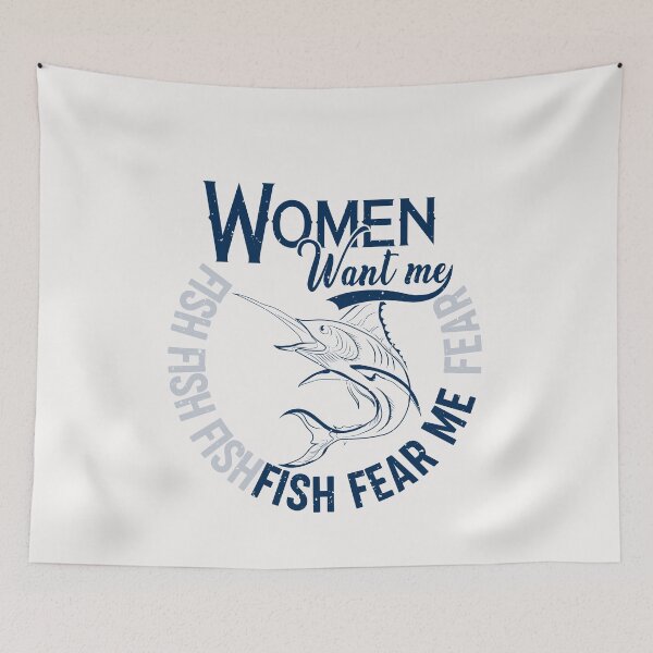 Item preview, Women Want Me Fish Fear Me Hat designed and sold by BestUncommonTee.