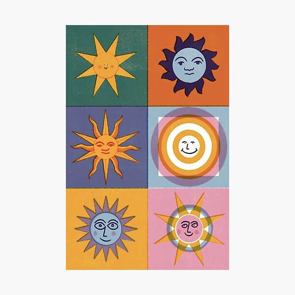 Item preview, Abstract Suns  designed and sold by Madison Elizabeth.