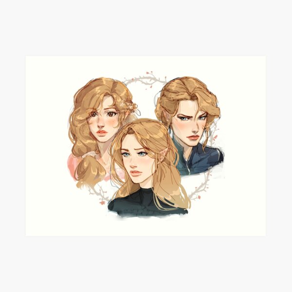 Archeron Sisters - A Court of Thorns and Roses Art Print