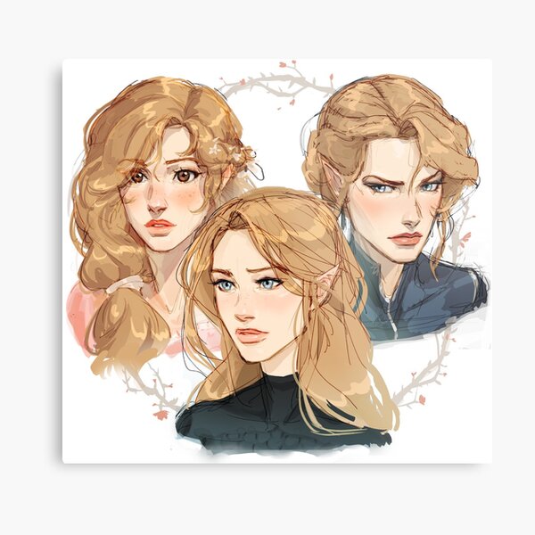 Archeron Sisters - A Court of Thorns and Roses Metal Print