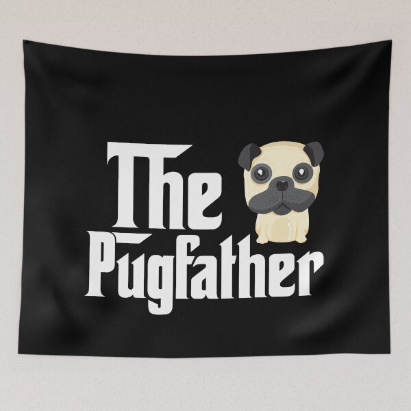Artikelvorschau, Pugfather Pug Lover Dad entworfen und verkauft von jacks-tees.