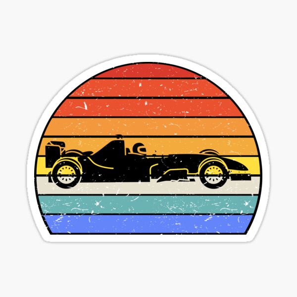 "Vintage Retro Formula Car Racing Car V" Sticker for Sale by lemonpepper Redbubble