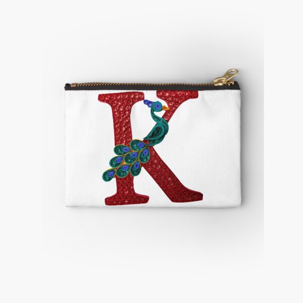 Item preview, Paper Quilling K Monogram with Peacock designed and sold by TruptisCraft.