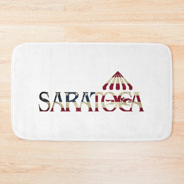 Item preview, Saratoga Springs Race Track American Flag designed and sold by Maddie OMalley.