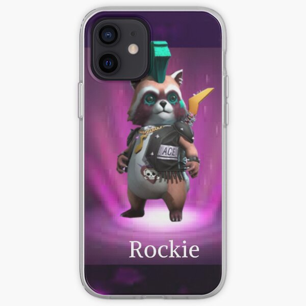 mascota Rockie free fire Funda blanda para iPhone